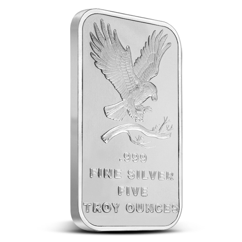 5 oz SilverTowne Eagle Silver Bar (New)