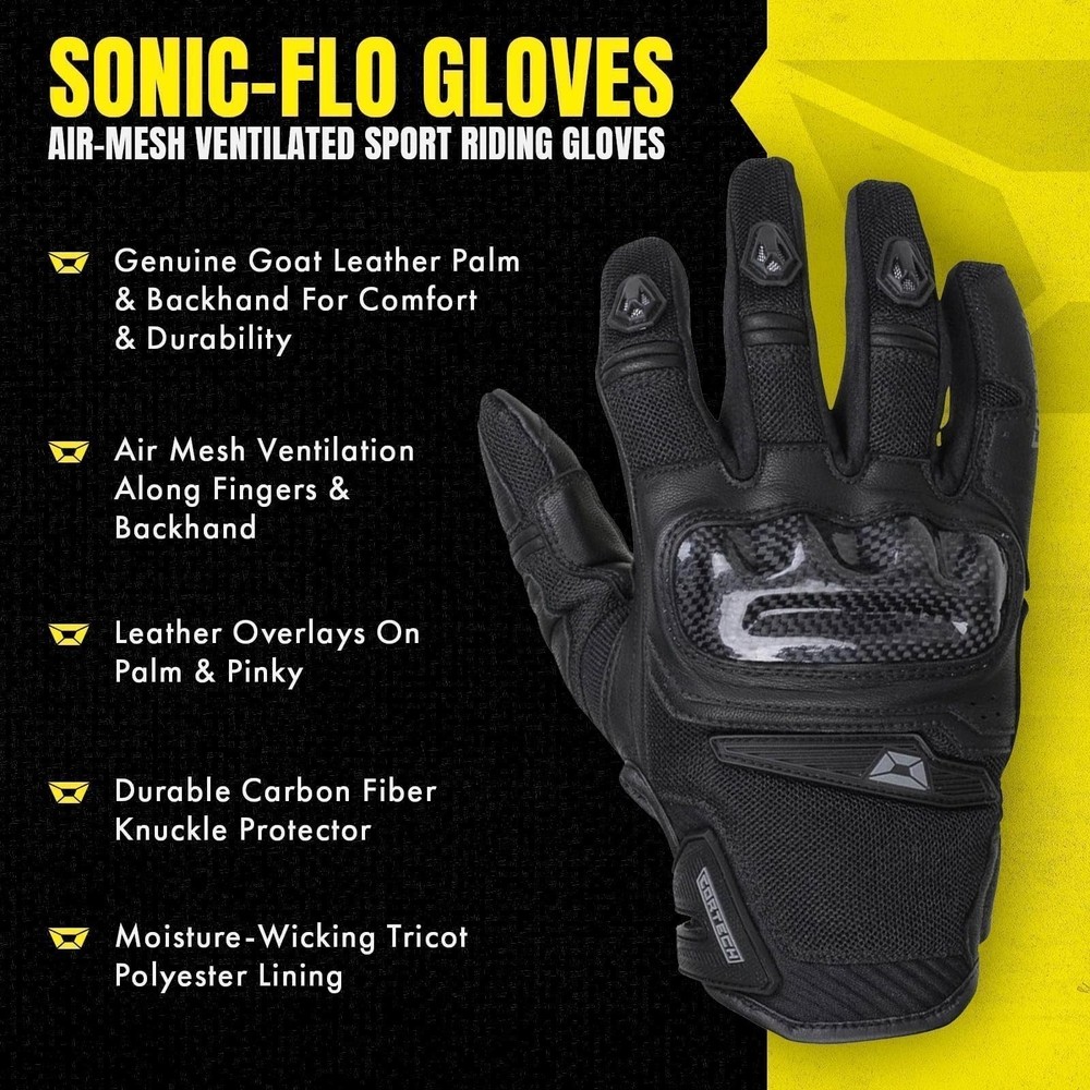 cortech Sonic-Flo Motorcycle Gloves