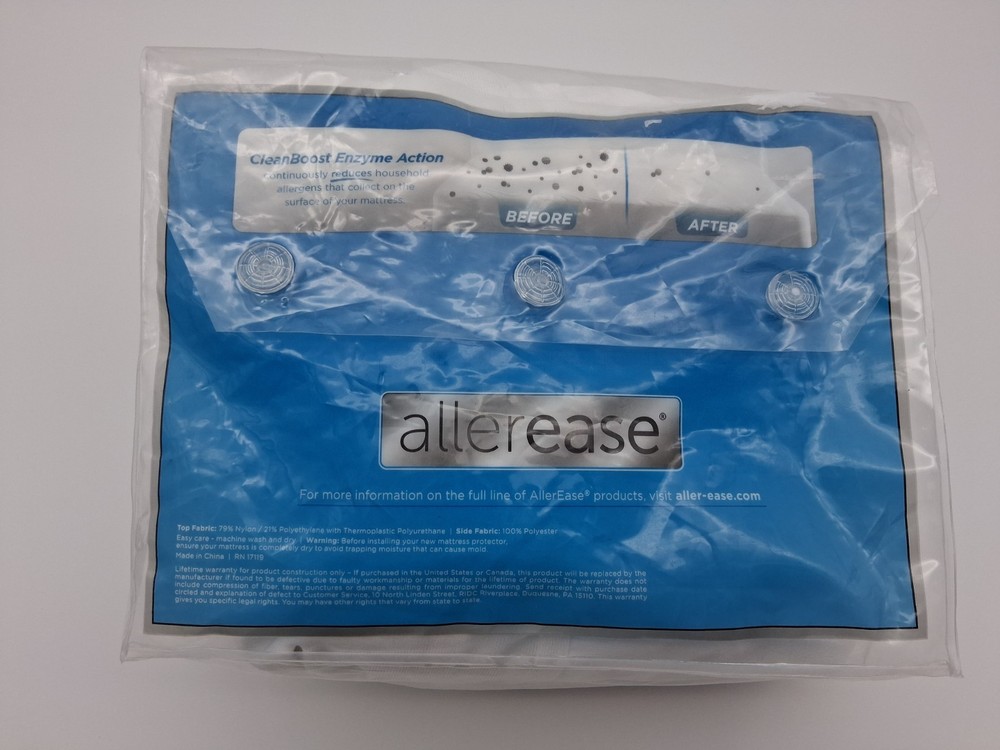 AllerEase Cool Touch Waterproof Cooling Allergy Defense King Mattress Protector