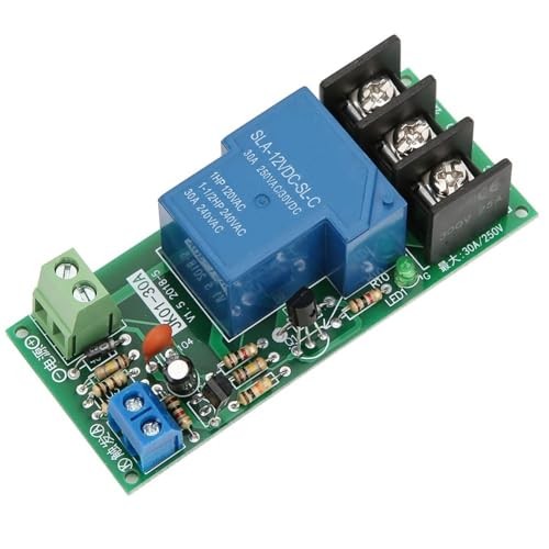 DC 12V Timer Relay Module 0-60min Delay Switch – 30A Load 250V AC/30V DC for