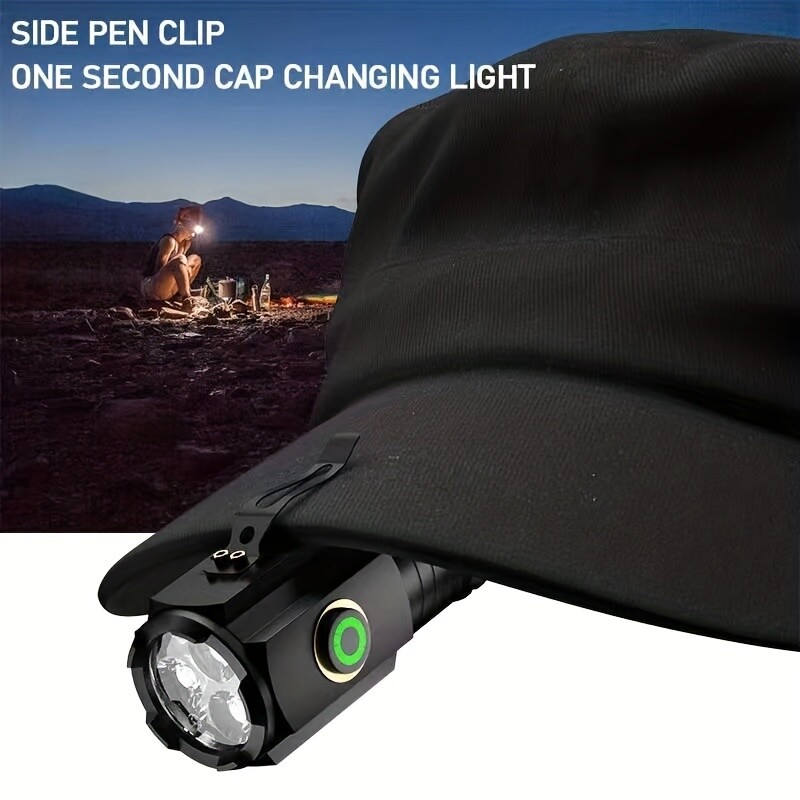 5 - Mode USB Rechargeable LED Flashlight Using 18350 Battery