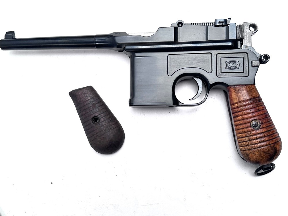 Mauser Broomhandle C96 1930 Walnut Grip Left Panel Only Original