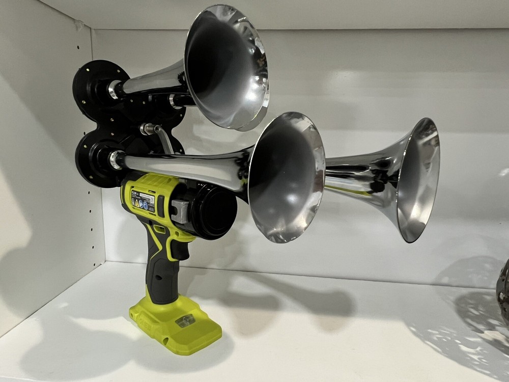 Ryobi 18v  Quad Air Train Horn (chrome version)