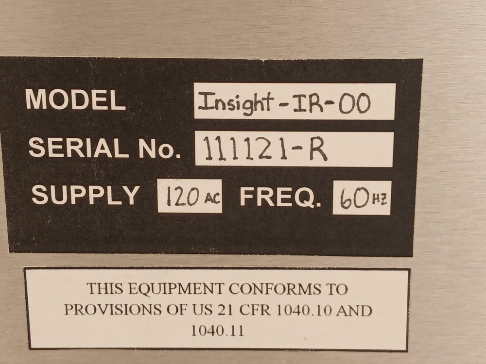 Insight Photon Machines High-Sensitivity Microanalysis Detection System IR-OO 00