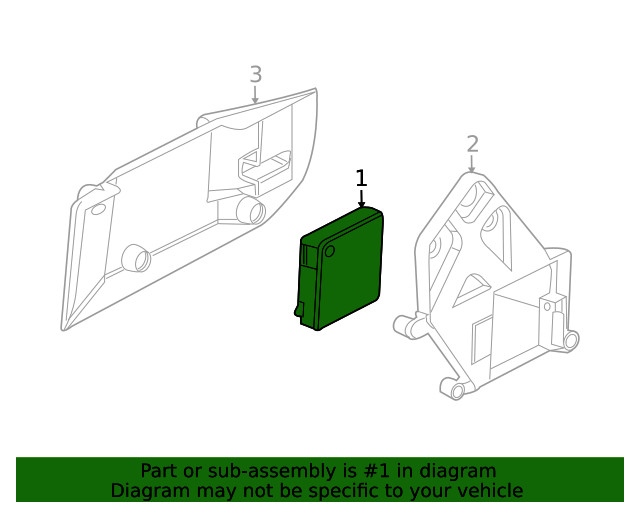 Genuine GM Side Object Sensing Alert Module 22896038