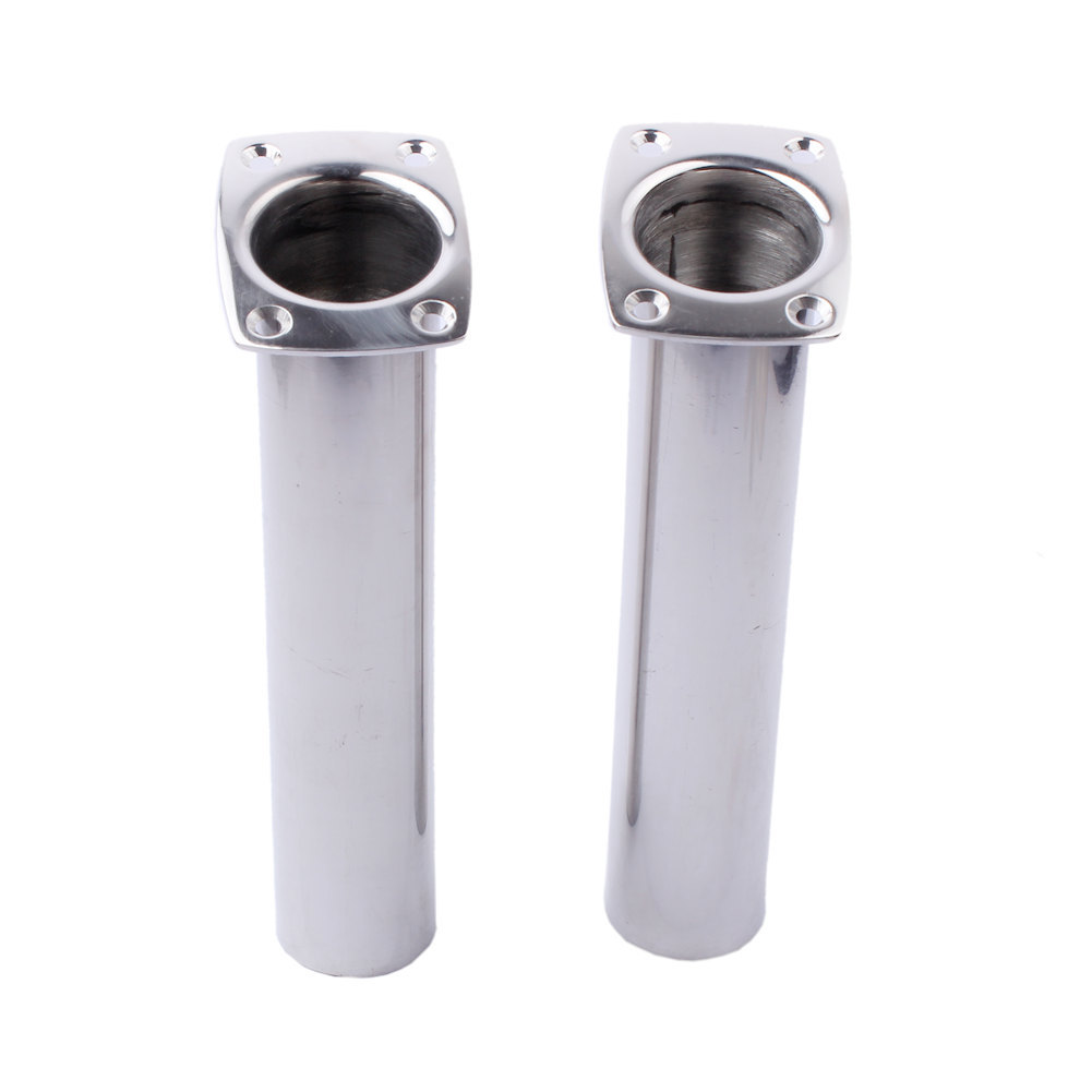 2X Boat Fishing Rod Holder Stainless Steel 90 Degree Flush Mount Kayak/Truck RV