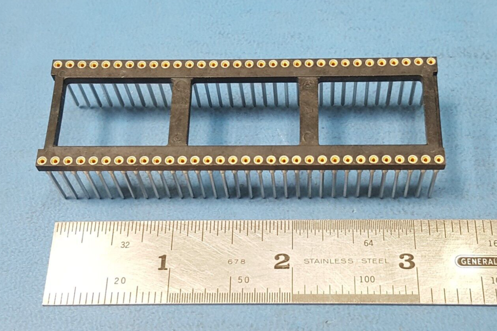 IC SOCKET, 64 PIN DIP SOCKET, 0.9", TYCO, WIRE WRAP, GOLD ON CONTACT AREA