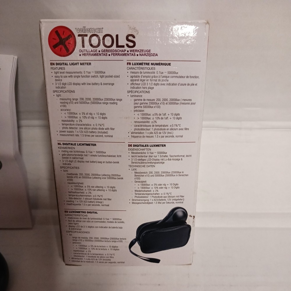 Velleman DVM1300 DIGITAL LIGHT METER