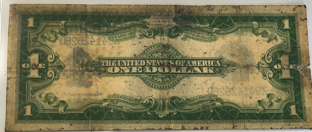 1923 LARGE SIZE $1 SILVER CERTIFICATE | TAPED