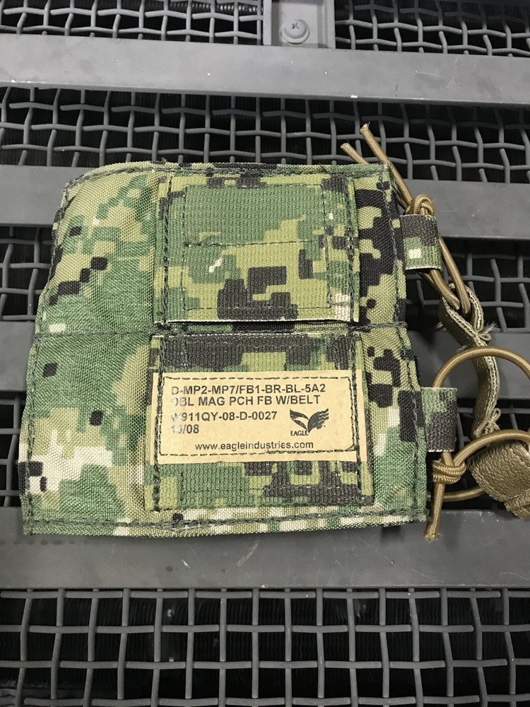 AOR2 EAGLE SOFLCS MP7 Double Mag Pouch, DEVGRU, NWU Camo
