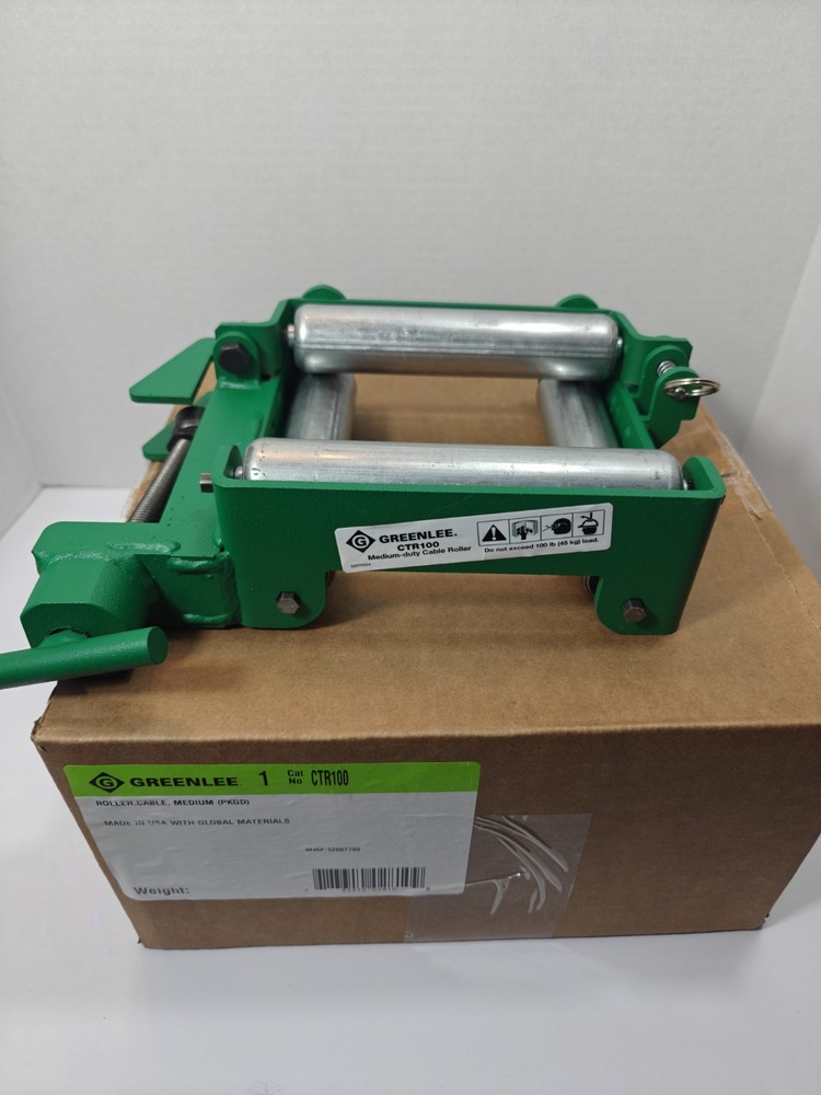 Greenlee CTR100 Medium Duty Cable Roller OPEN BOX NEW