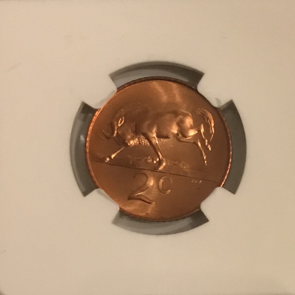 South Africa 1965 2c Two Cent High Grade Proof