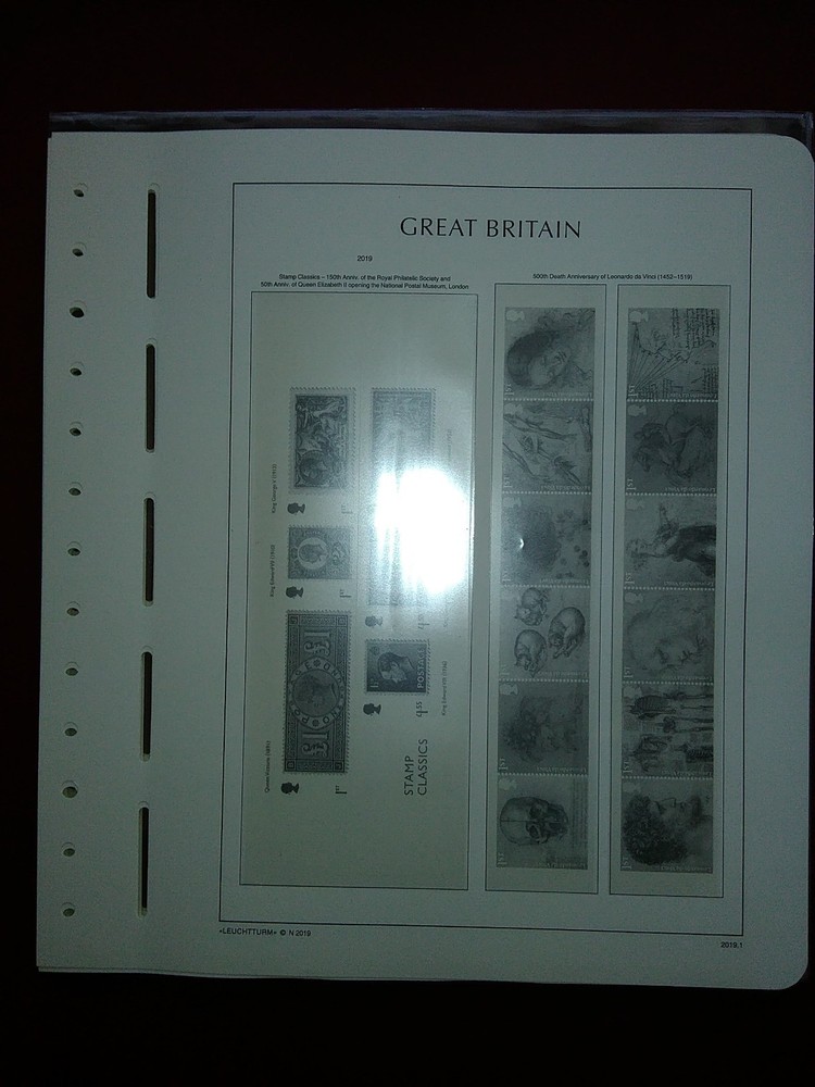 LIGHTHOUSE Commemorative Hingeless album pages Great Britain 2019 Used R2019