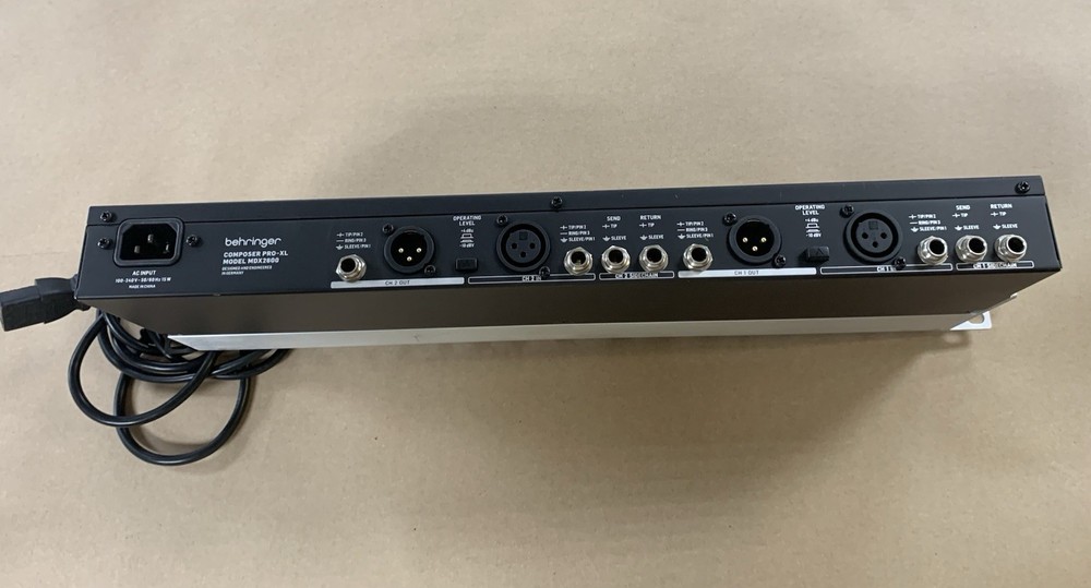 Behringer MDX2600 Audio Interactive Compressor Dynamics Processor Composer-XL
