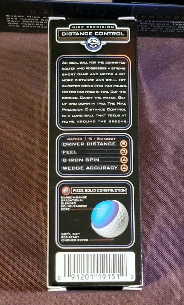 Nike Precision Golf Balls Distance Control 9 Balls