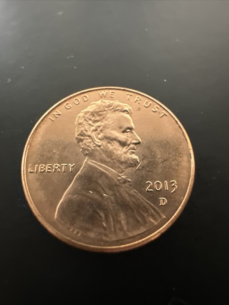 2013 D Denver Lincoln Shield Cent , Circulated, AU+