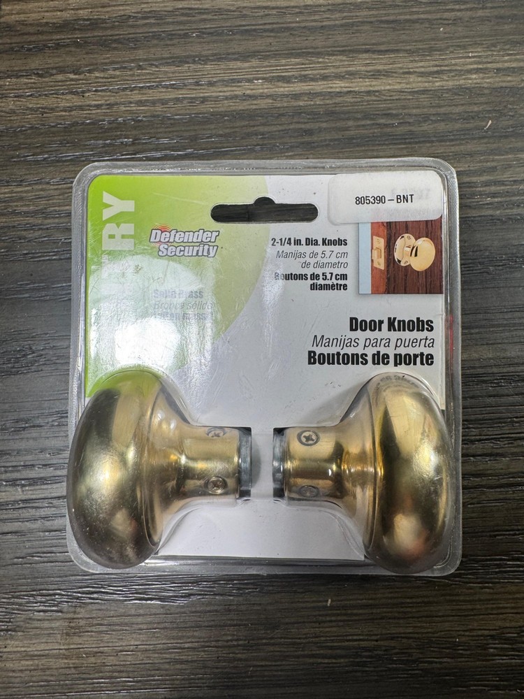 Entry Defender Security Door Knobs  805390-BNT