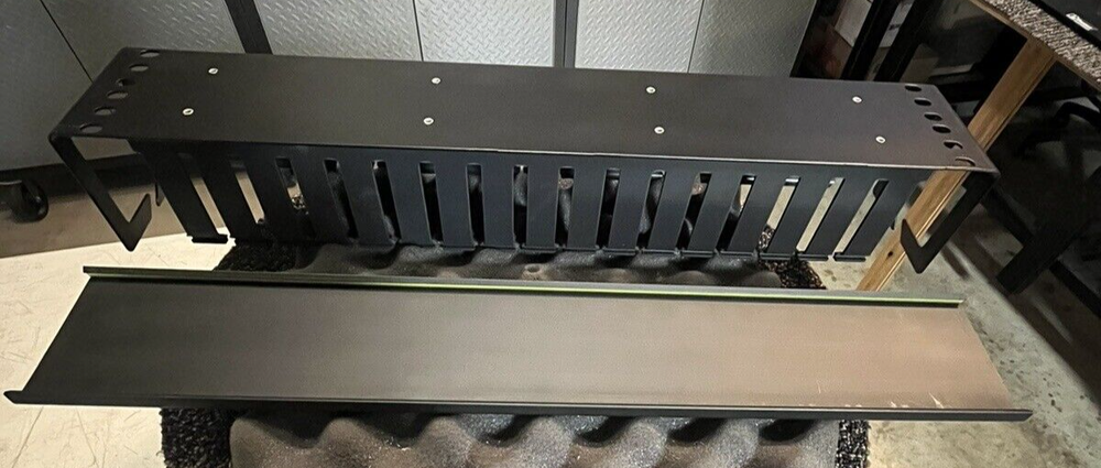 (1) PANDUIT WMPHF2 Cable Management System Black Metal.