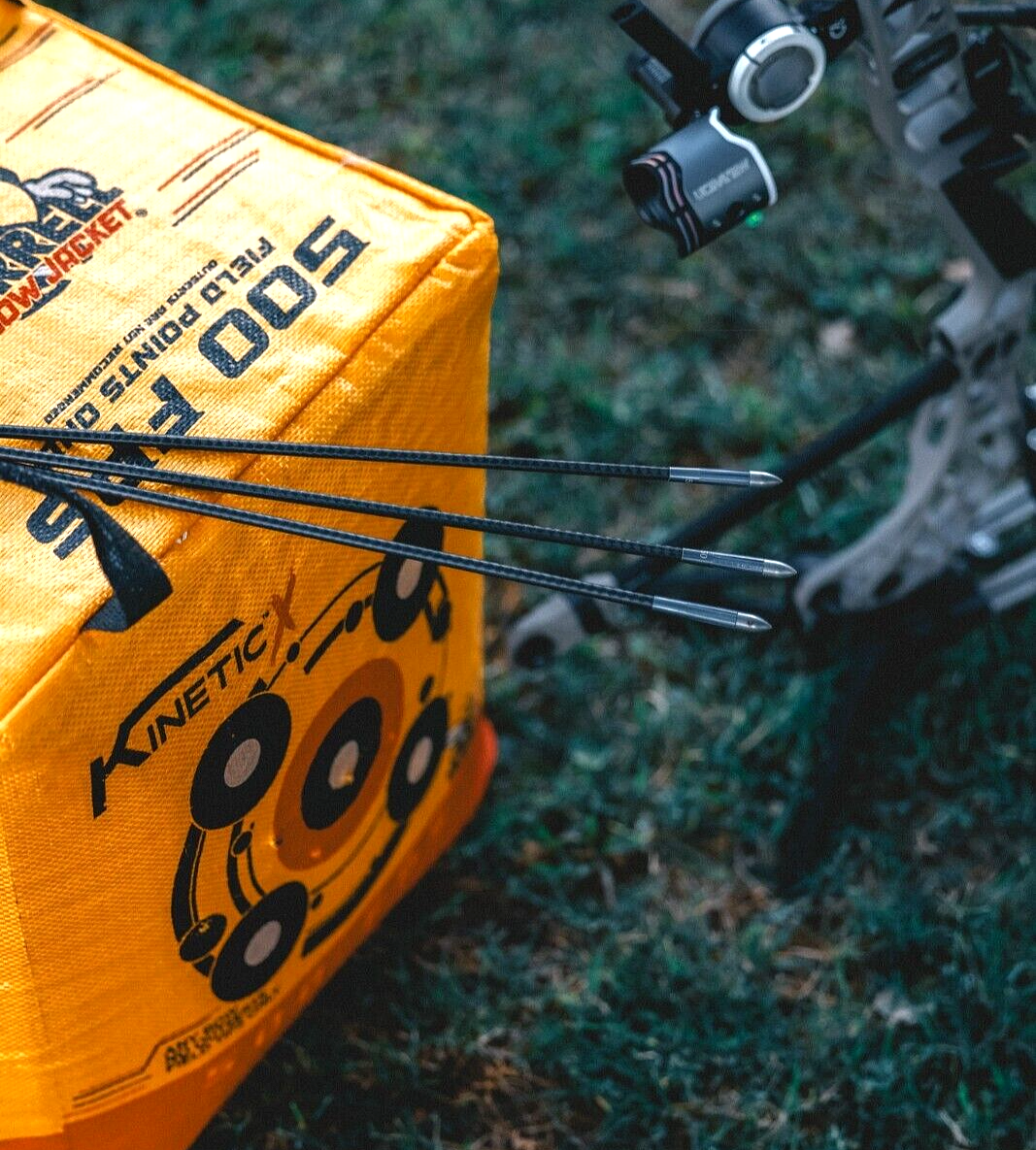 Morrell Yellow Jacket Kinetic X Archery Target | For Crossbows 4 sides 500 FPS