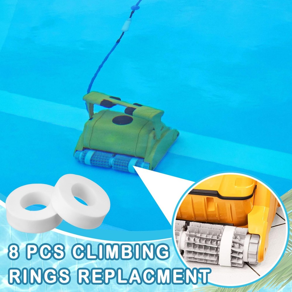 8 Pcs Climbing Rings Replacement Compatible with Maytronics Dolphin Part Robotic