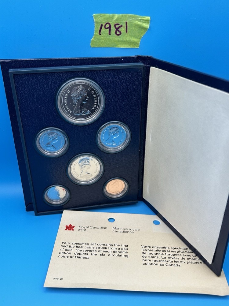 1981 RCM Specimen Set - 6 coins