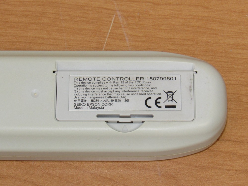 Genuine Epson Projector Remote Control 150799601 - Tested Working - OEM