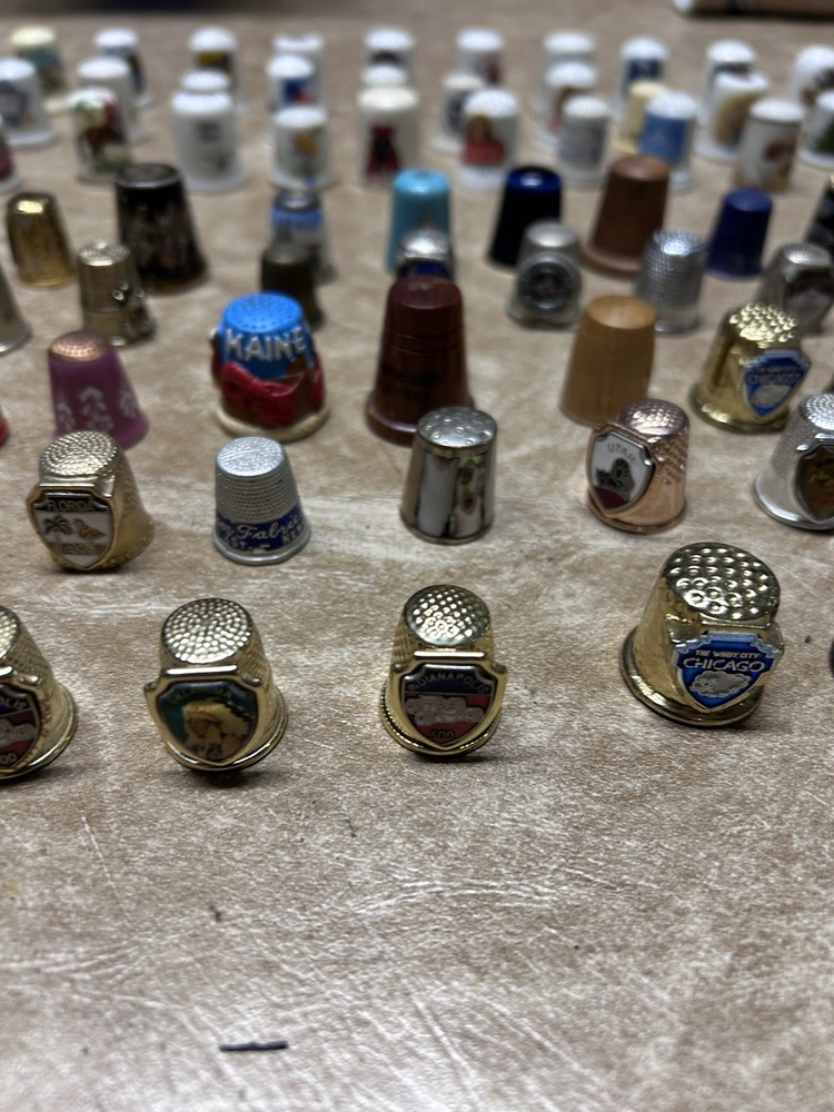 180 Vintage Thimbles Lot