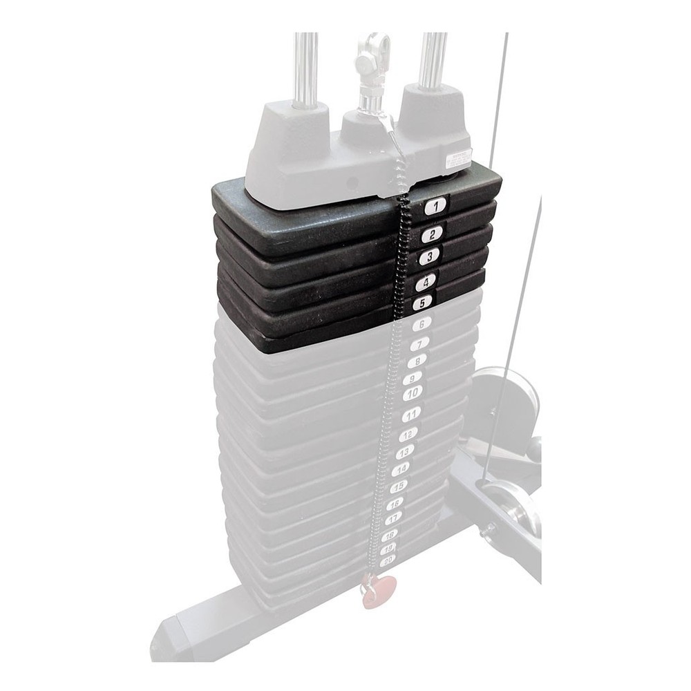 Body-Solid 50 Pound Weight Stack Add On Kit,Powerline Home Gym Machine Equipment