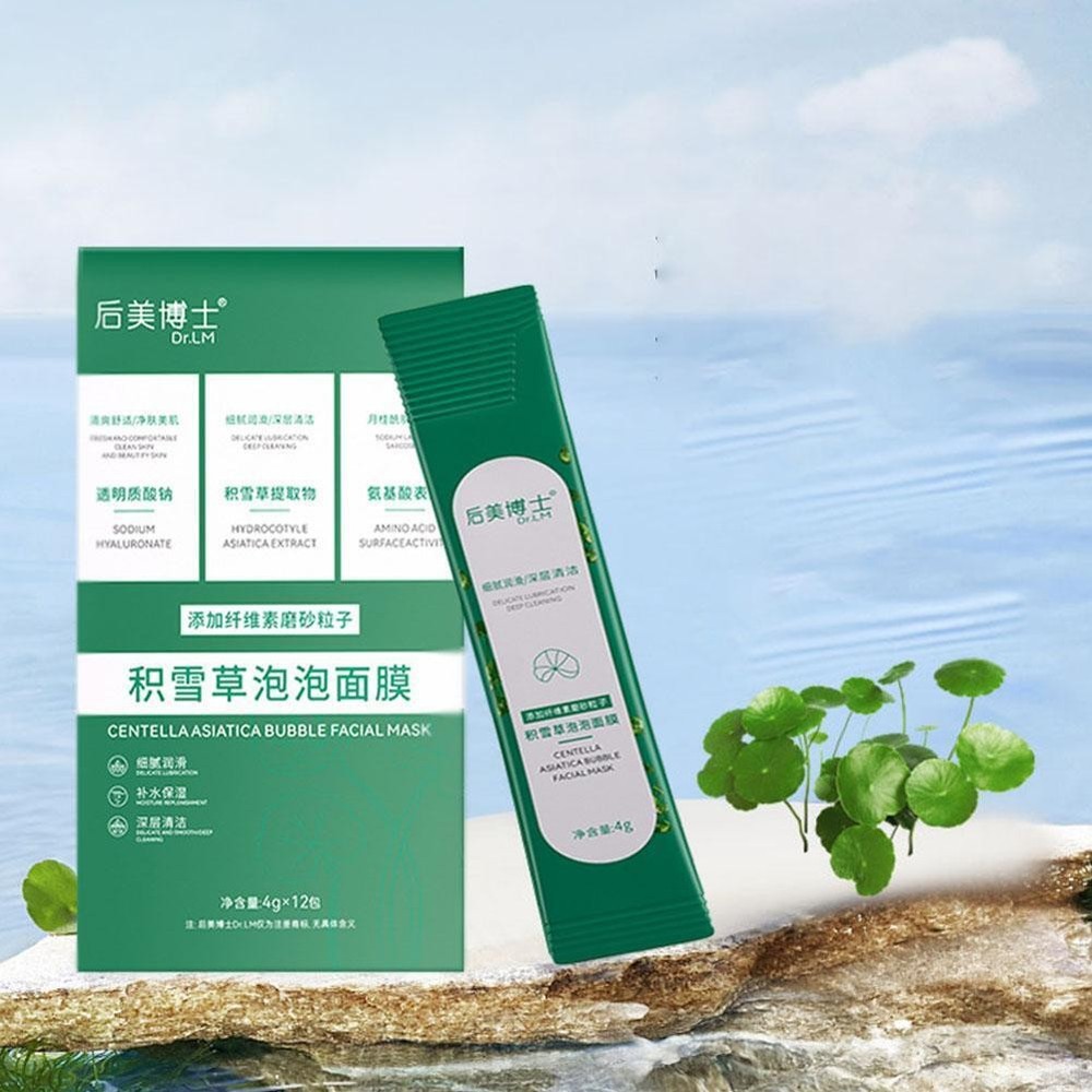 12pcs Bubble Face Sheet Masque Centella Asiatica Bubble OilControl|us~ B1C8