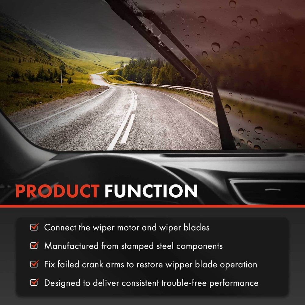 Windshield Wiper Linkage for Dodge Ram 1500 2002-2004 Ram 2500 3500 Front Side