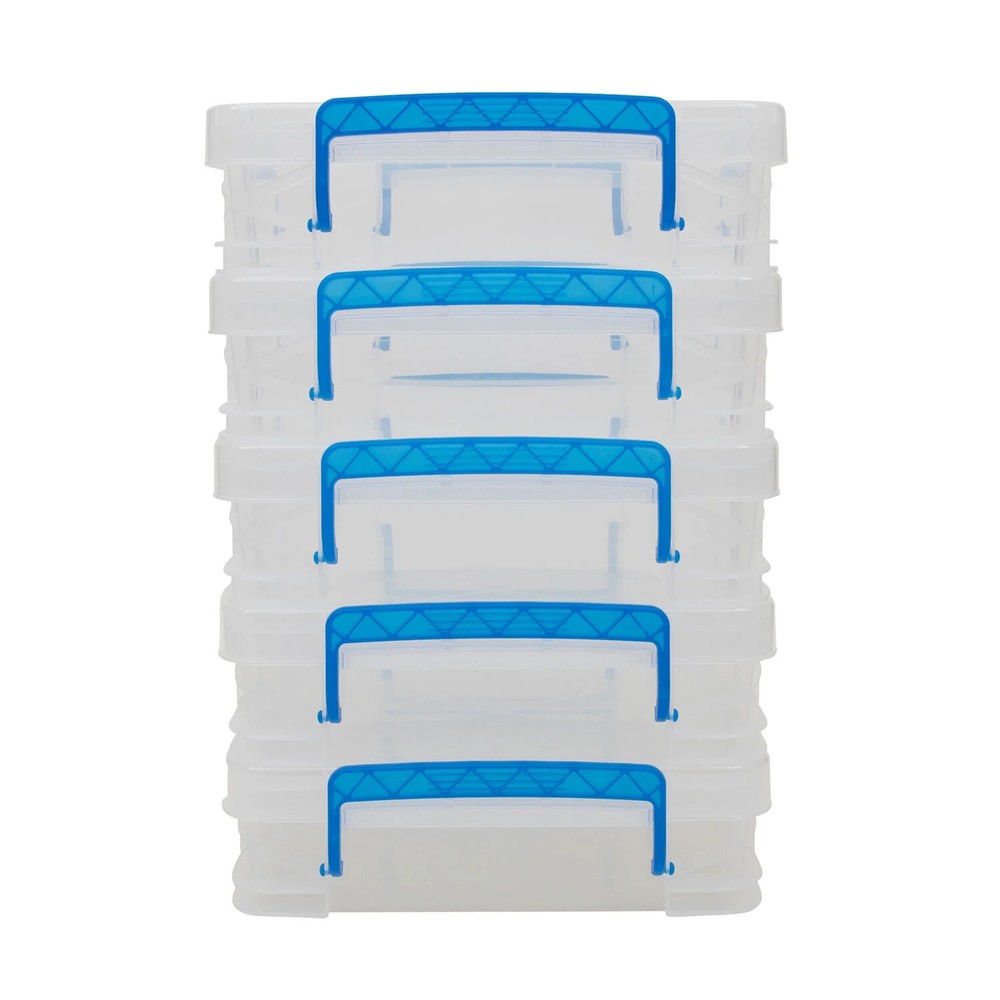 Super Stacker, Document Boxes, Clear, 5 Pack