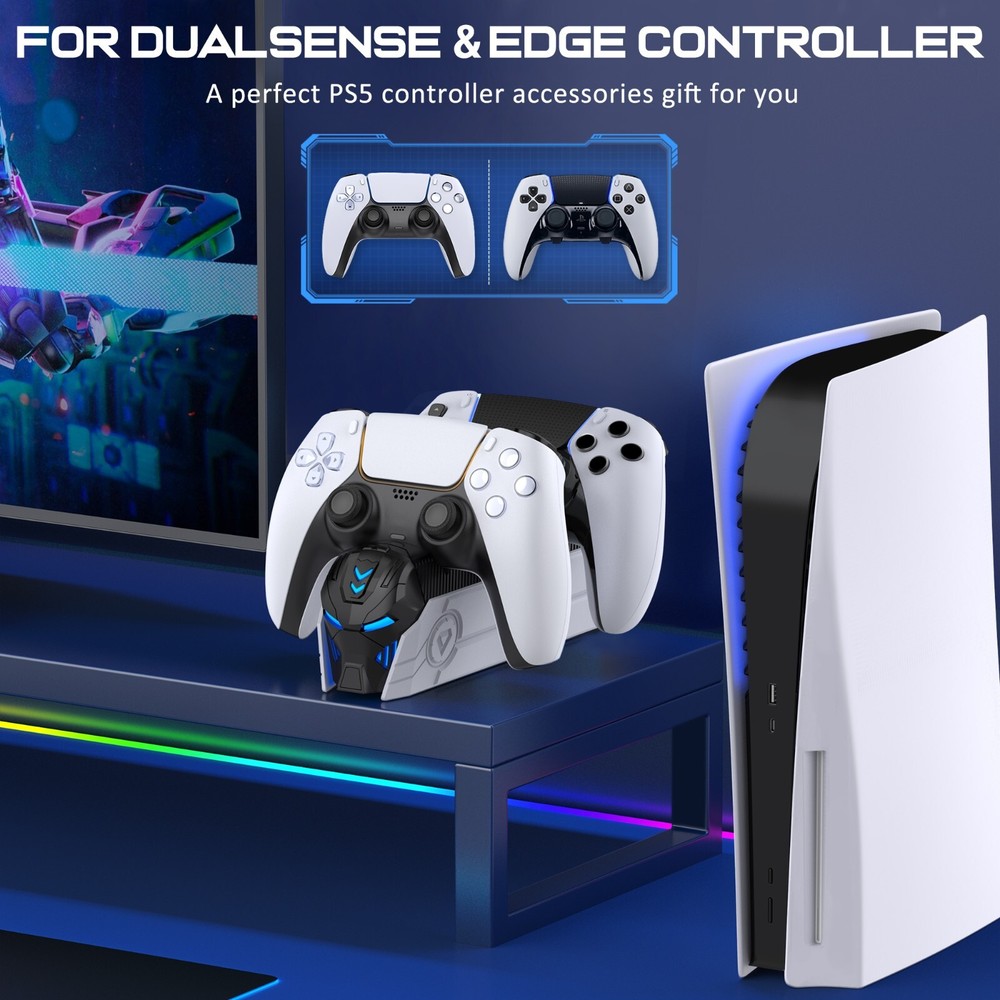 PS5 Controller Dual Fast Charger Station For Playstation 5 Dualsense Controller