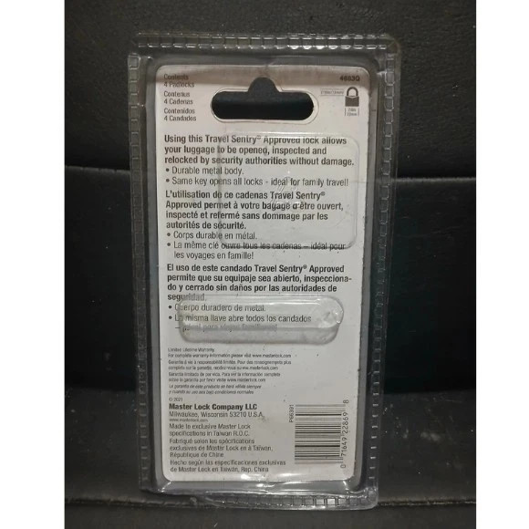 Master Lock 4683Q Keyed TSA approved