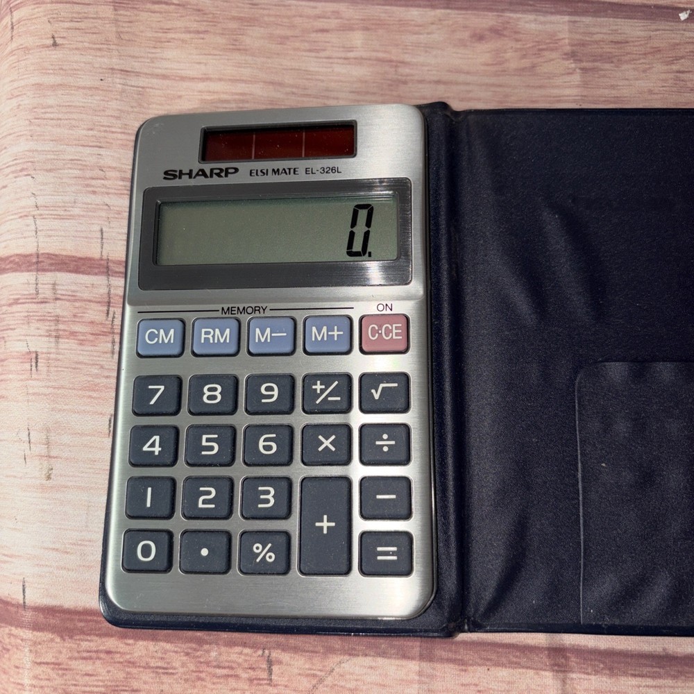 Sharp EL-326S Calculator with Case