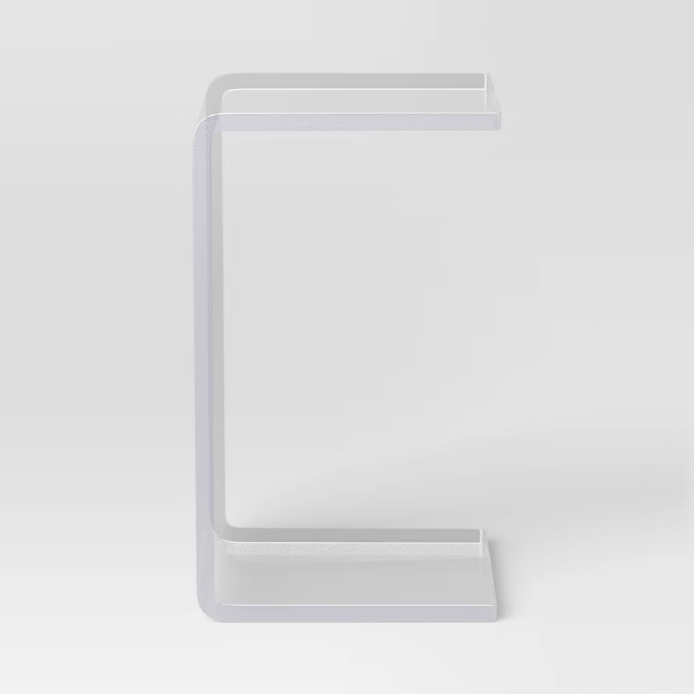 C Shape Acrylic Table Clear - Room Essentials