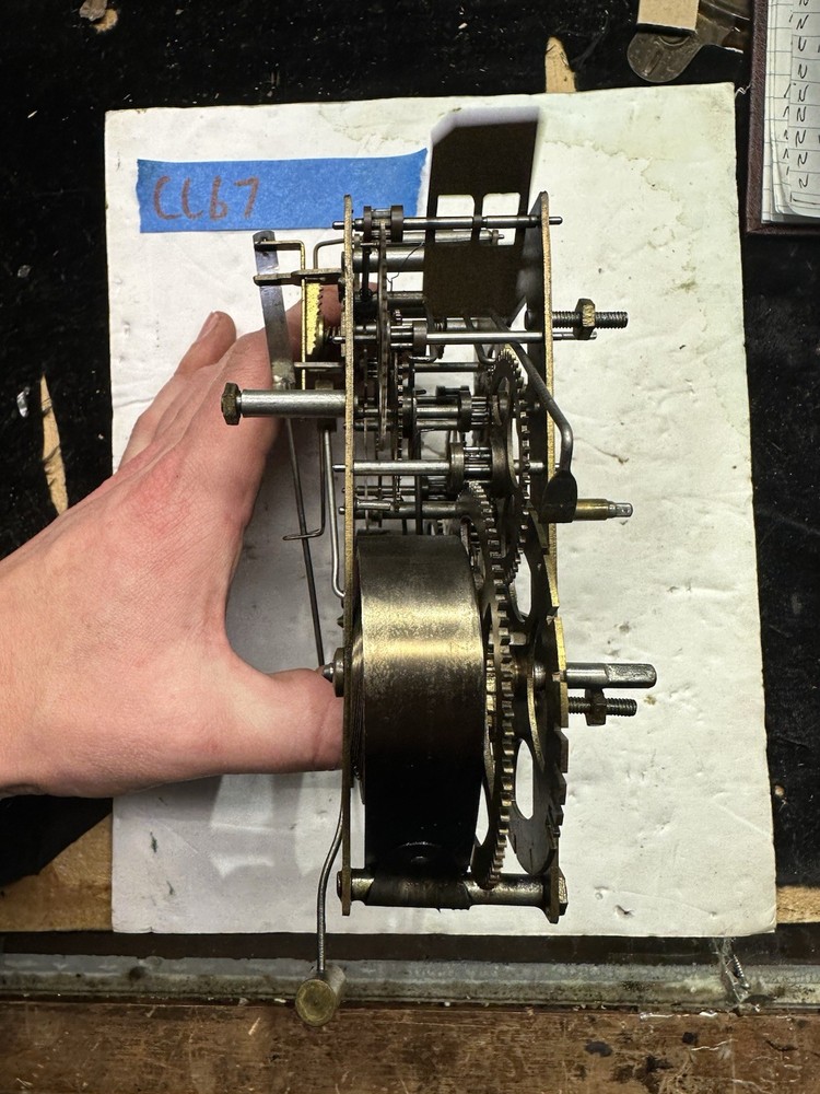 (CC67) - ANTIQUE WML GILBERT MANTEL CLOCK MOVEMENT