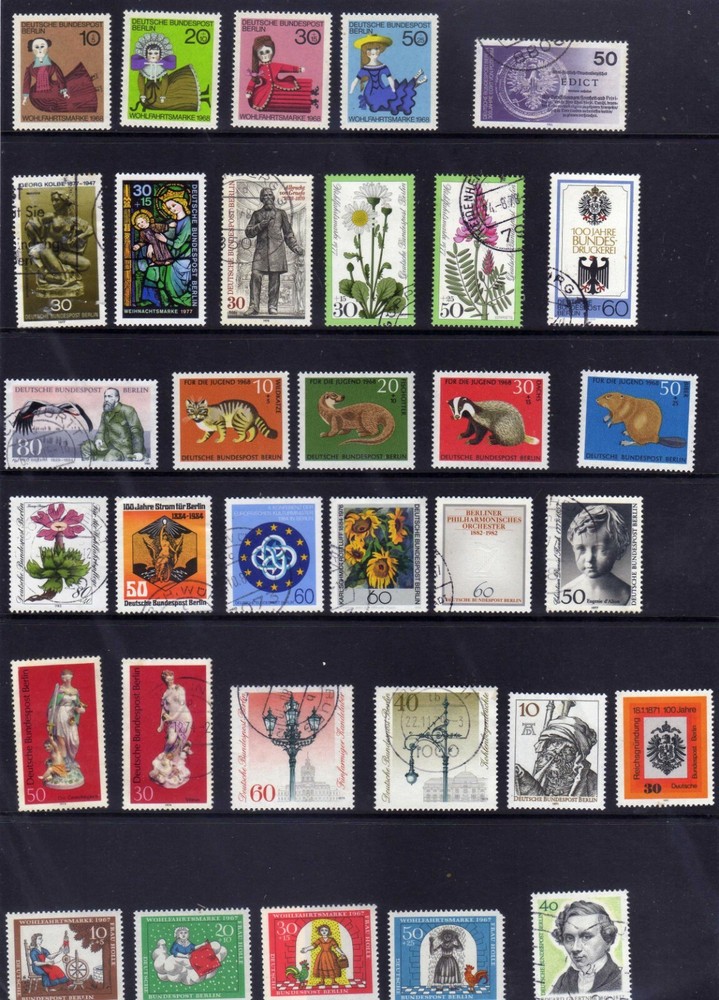110 Stamps from Berlin collection see scans FREEPOST