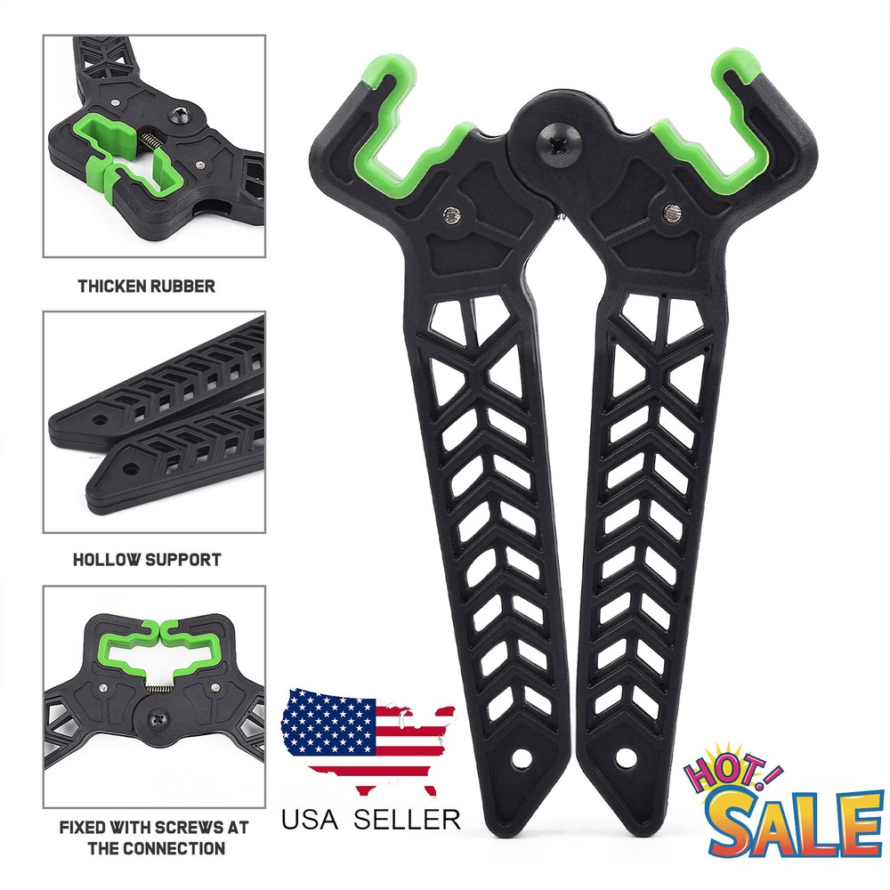 Compound Bow Stand Holder Bracket Kick Rack Archery Support Shoot Target Hunting