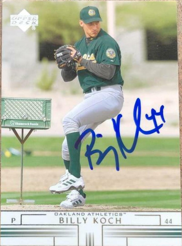 Billy Koch Autographed 2002 Upper Deck #553