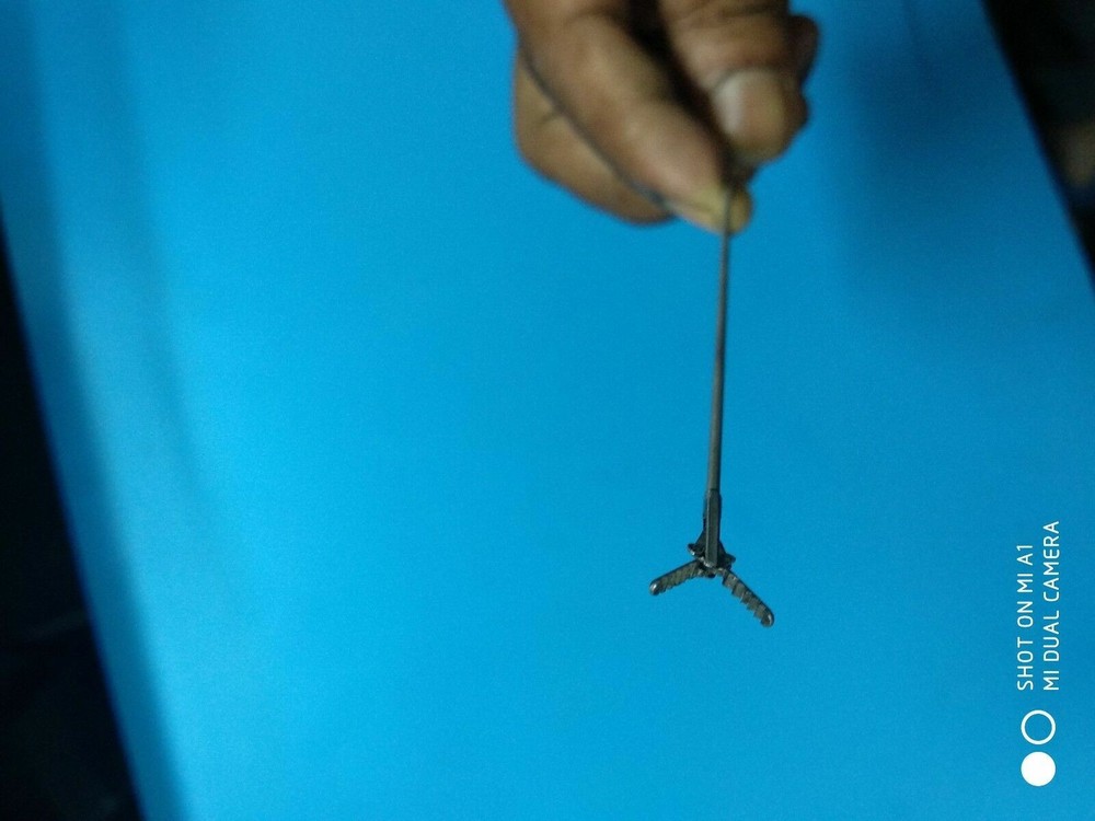 Urology Laparoscopic Alligator Grasping Forceps Semi Rigid Instruments 5Fr 400mm