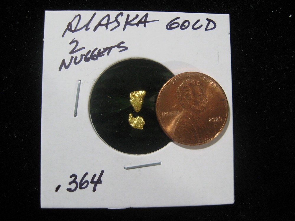 ALASKA GOLD 2 NUGGETS  .364 GRAM