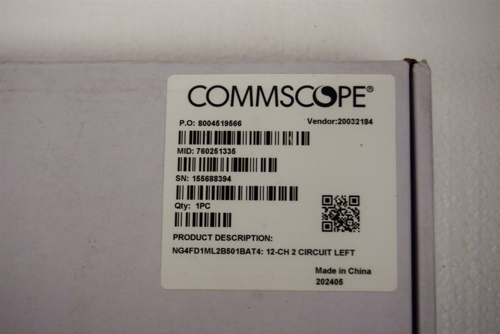 Commscope NG4FD1ML2B501BAT4 12CH 2 Circuit Left NG4 Module(S21)