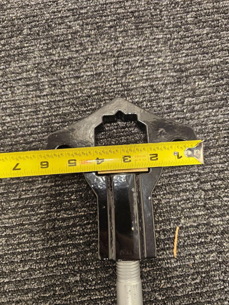 20" Adjustable Hydrant Wrench With Double Head Spanner Black