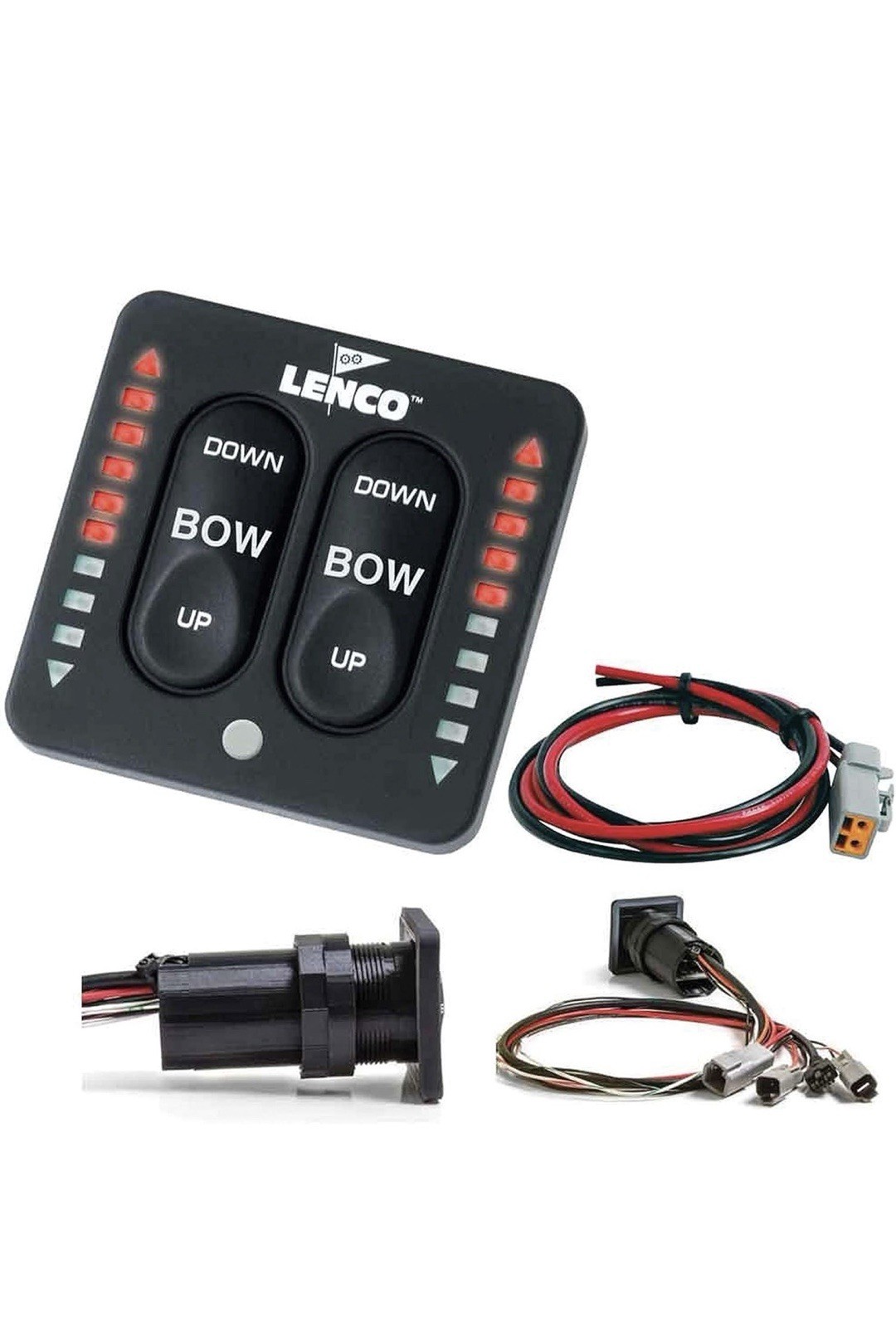 Lenco Marine 15170001 Led Indicator Integrated Tactile Switch Kit Pigtail