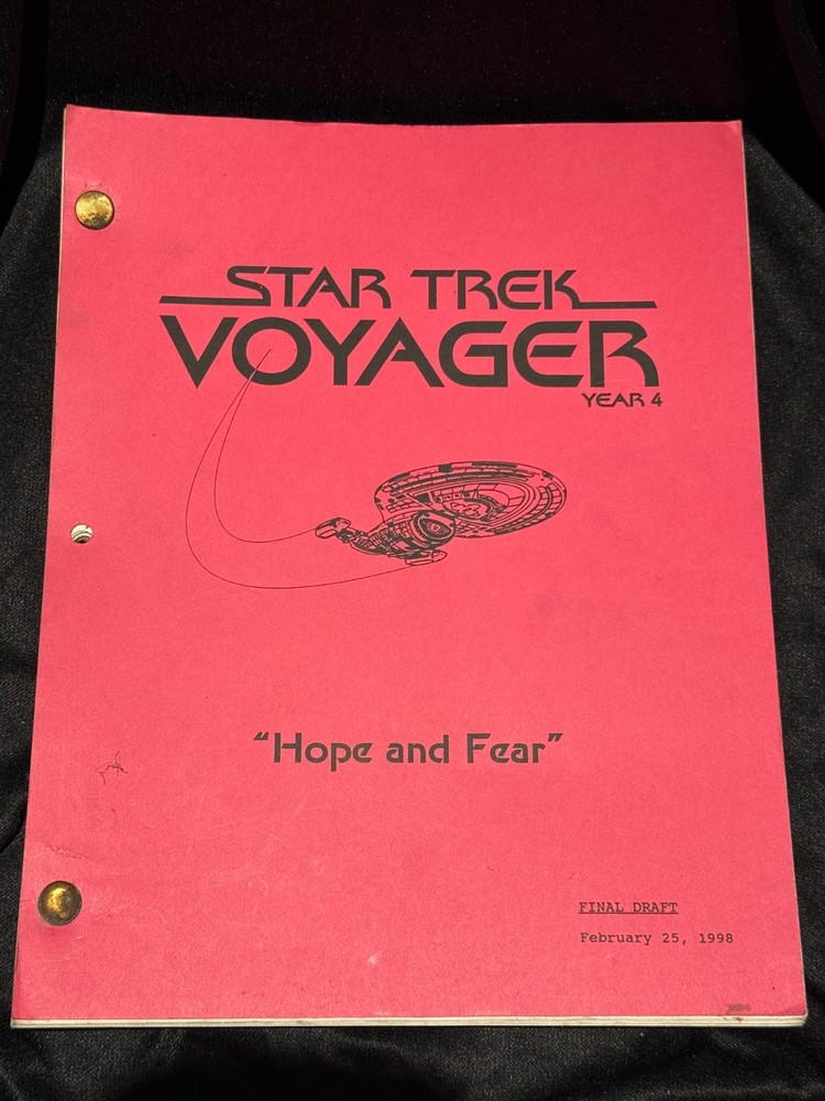 Star Trek Voyager, Studio Final Draft Script "Hope and Fear"