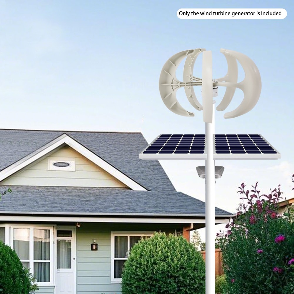 600W 24V Vertical Axis Wind Power Turbine Generator Controller Home Windmill