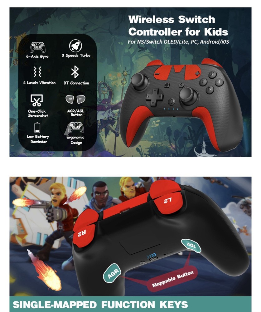 pedroshaw Wireless Swtich Controller,Wake up