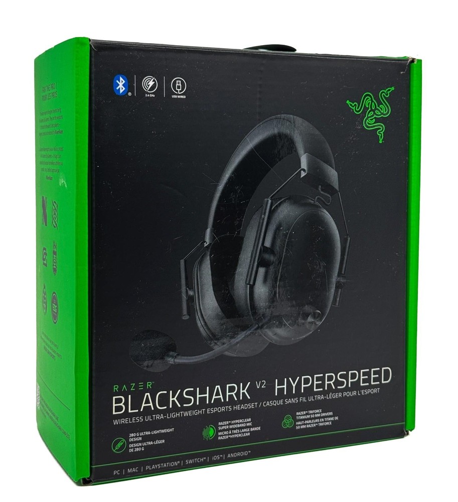 Razer BlackShark V2 HyperSpeed Wireless Gaming Headset Dongle USB-C Bluetooth
