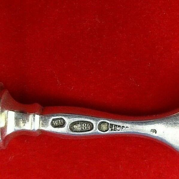 Russian 84 Silver 3-Tine Cheese Serving Fork (#4404)