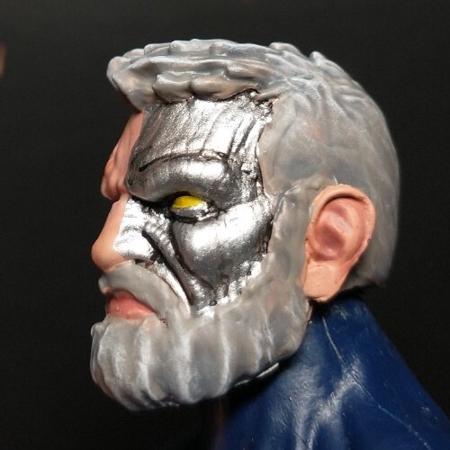 HEAD ONLY Marvel Legends Custom painted Head Cable Bearded head